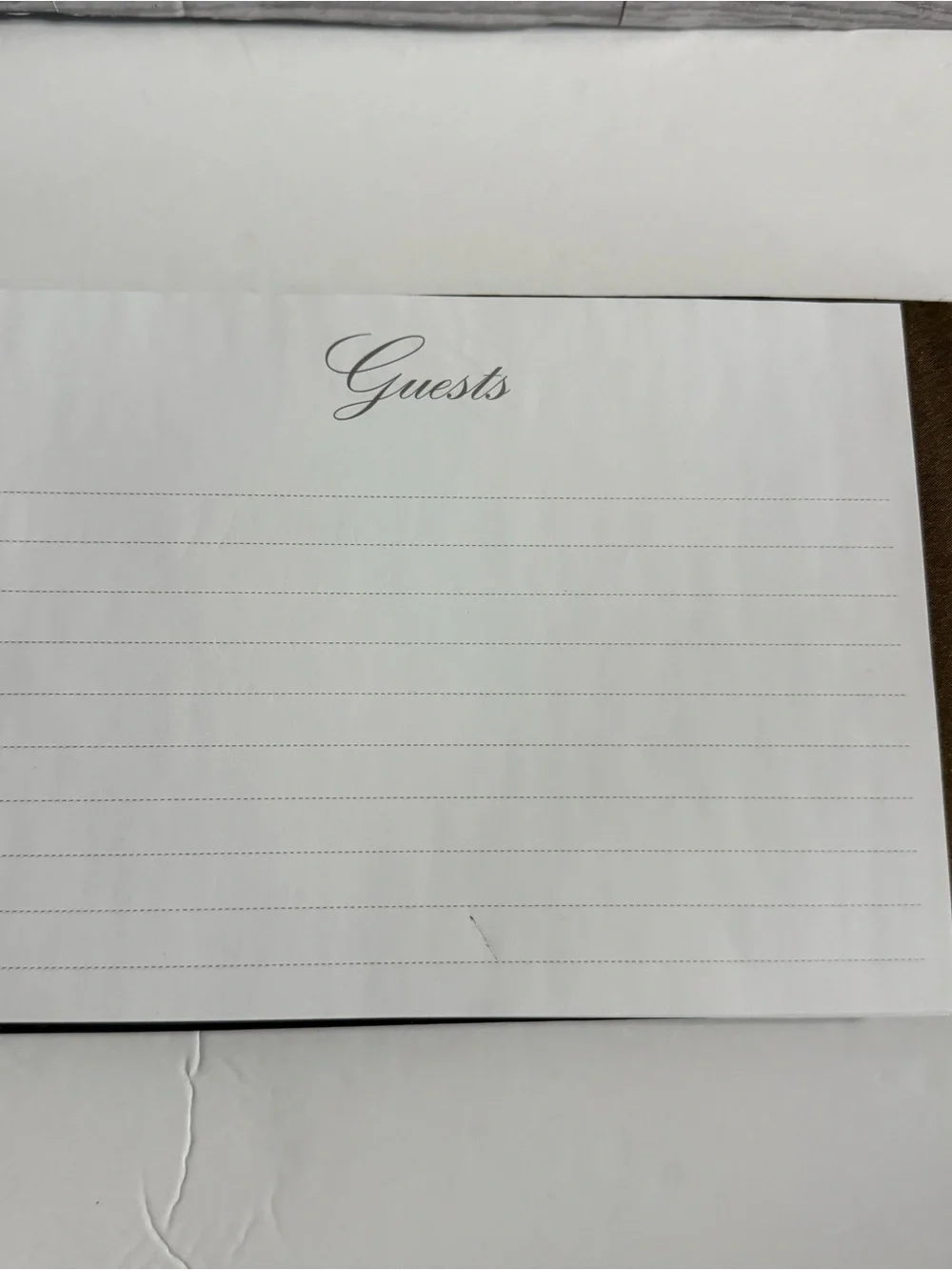 Guest Book Wedding Bridal Dark Brown Bow Lillian Rose